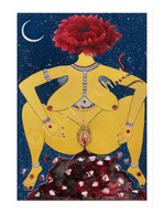 Load image into Gallery viewer, The painting Aadya Shakti by Lyla FreeChild, with a copyright watermark across the middle
