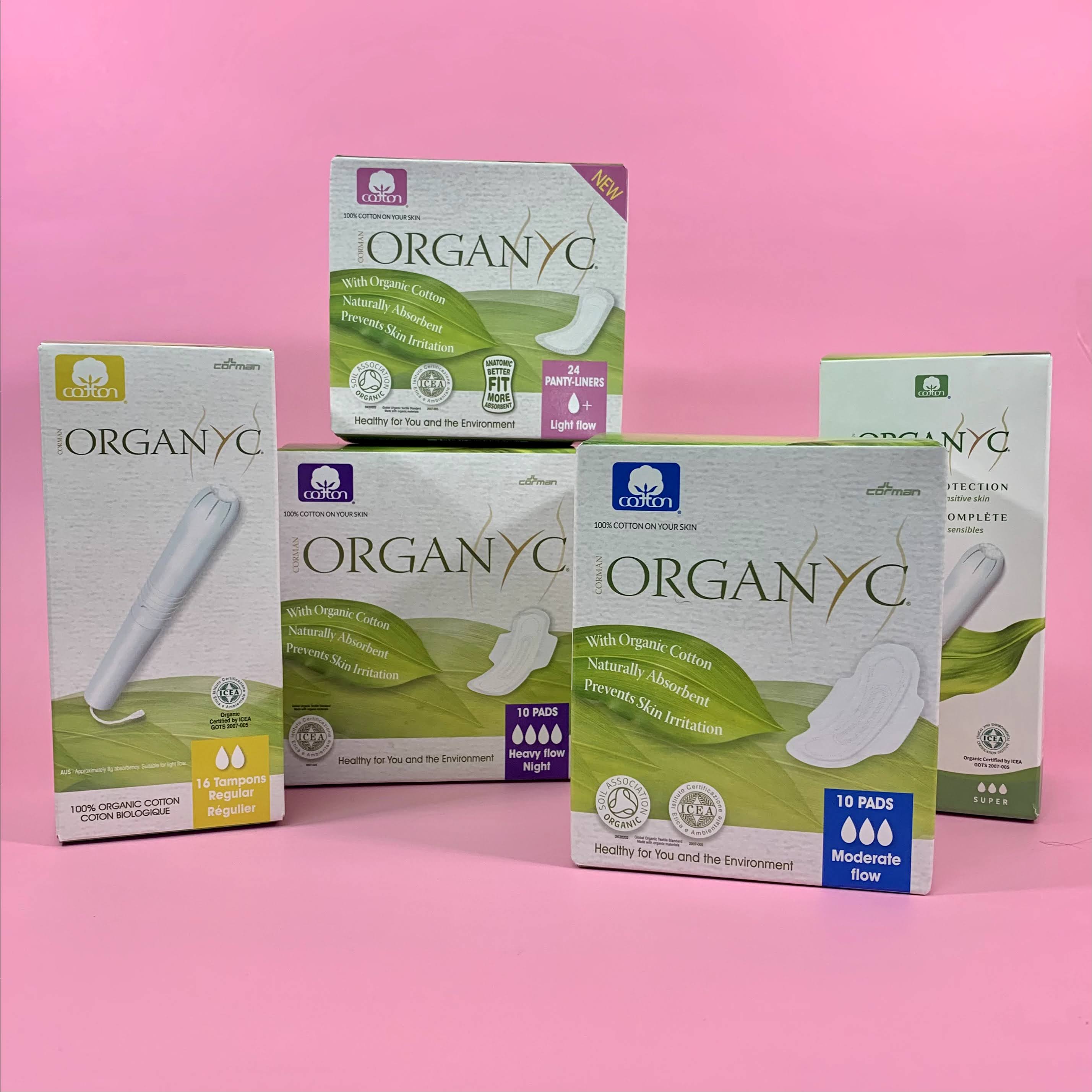 Organyc 100% Certified Organic Cotton Panty Liner, Light Flow, 24